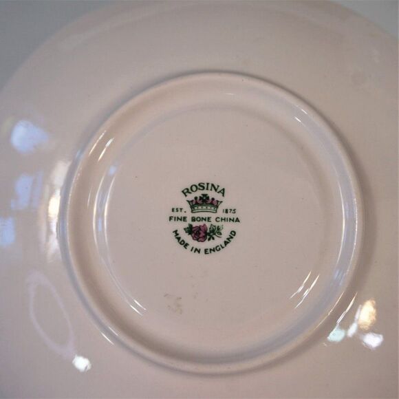 Vintage Rosina Wild Flowers Tea Cup & Saucer Fine Bone China England - Picture 9 of 10